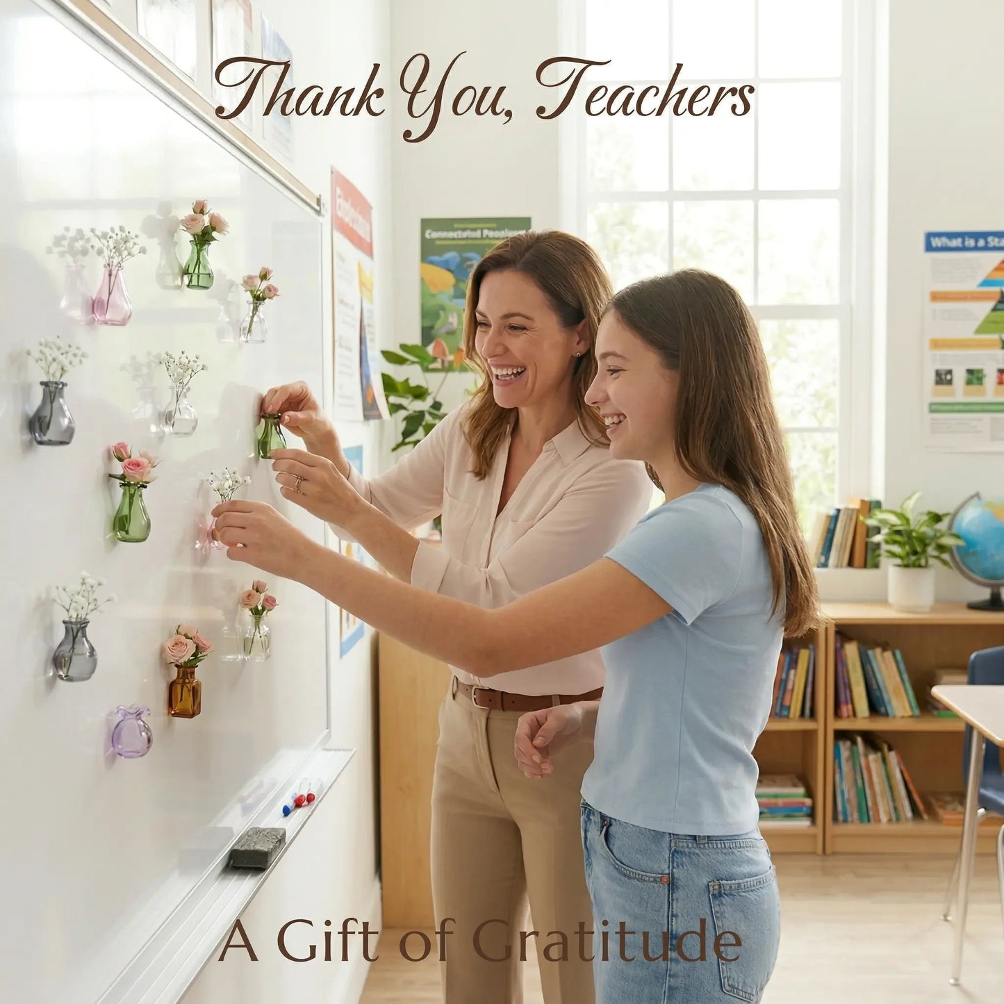 Magnetic Bud Vase Set – Mini Glass Fridge Magnets for Fresh Flowers