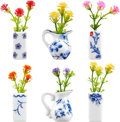 Magnetic Bud Vase Set – Mini Glass Fridge Magnets for Fresh Flowers